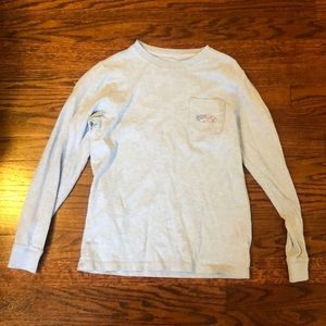 Heather blue vineyard vines long sleeve tee size S